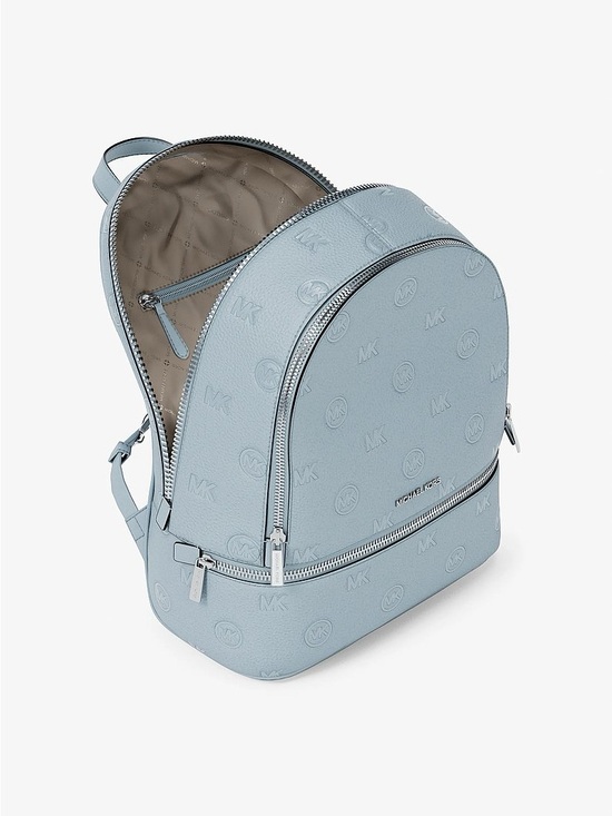 NWT? Michael Kors Pale Ocen Rhea Medium Logo Debossed Backpack main image 6